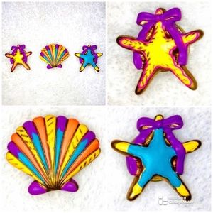 ☀️ New Quacker Factory Summer/Beach/Ocean Theme Button Covers Lot of 3